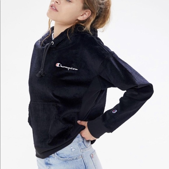 Champion x Urban Outfitters Corduroy Hoodie - Picture 1 of 7